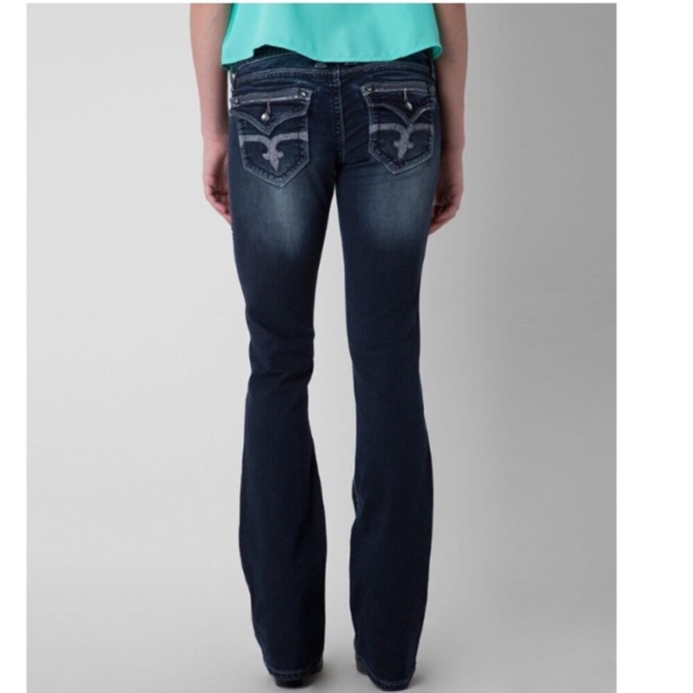 Rock Revival Leah Boot Stretch Jeans Dark Wash